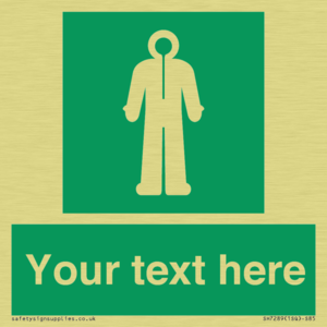 Custom sign safe condition Survival clothing